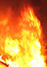 flames above